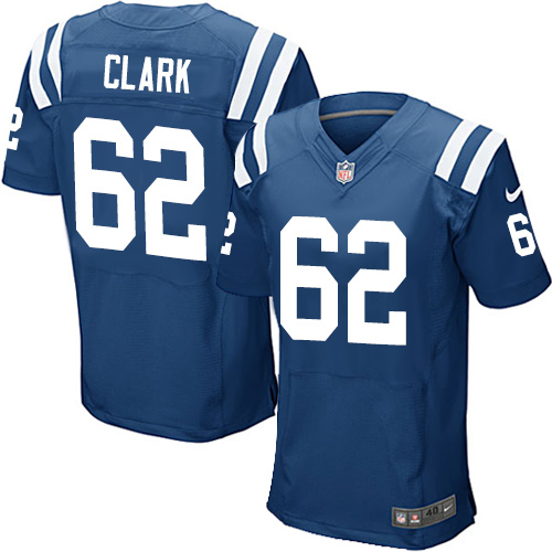 Men's Elite Le'Raven Clark Nike Jersey Royal Blue Home - #62 NFL Indianapolis Colts